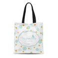 thumbnail image 1 of NUDECOR Toile Sac Cabas Mignon pour les Filles Mon Premier Journal Découpe Laser Réutilisable Épaule Épicerie Sacs à Main, 1 of 1