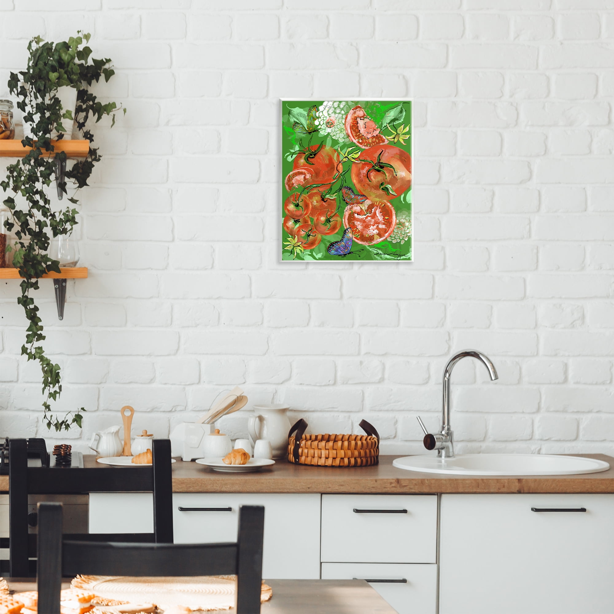 Stupell Industries Tomatoes Swirl Collage Wall Plaque Art, design by Susan Lugar