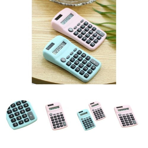 Calculator Batterie Solaire Ultra-Mince à Grand Écran 8 Chiffres Double Alimentation Calculator pour l'École