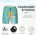thumbnail image 3 of Fotbe Dogs Loves Bath Men’s Swim Trunks Quick Dry Swim Shorts Board Shorts with Mesh Lining-XX-Large, 3 of 9