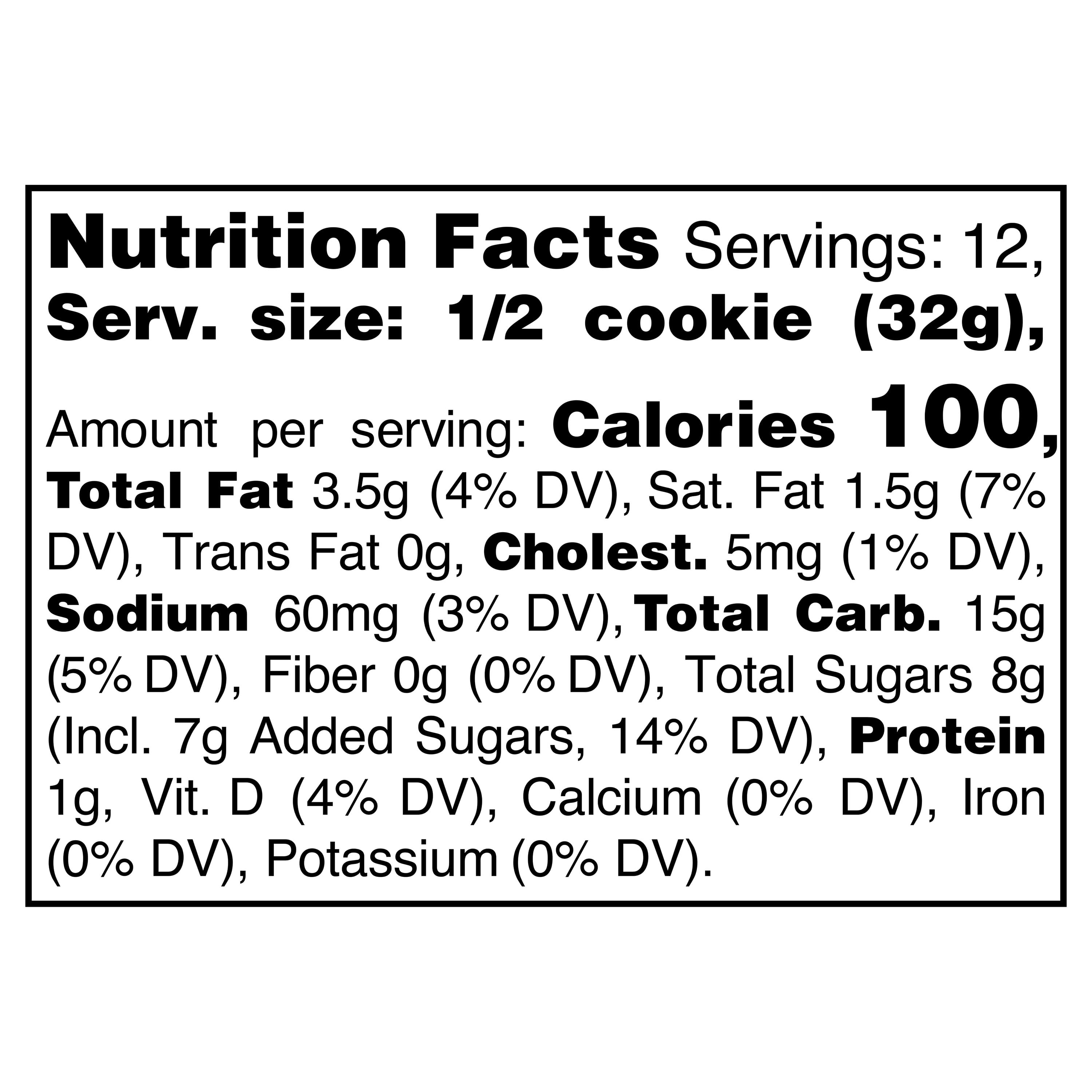 Marketside Decadent Chocolate Chunk Baked Cookies, 13.5 oz, 6 Count