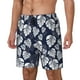 thumbnail image 1 of Fotbe White Leaves Traje de Baño para Hombre – Shorts de Natación de Secado Rápido con Forro y Bolsillos-Large, 1 of 6