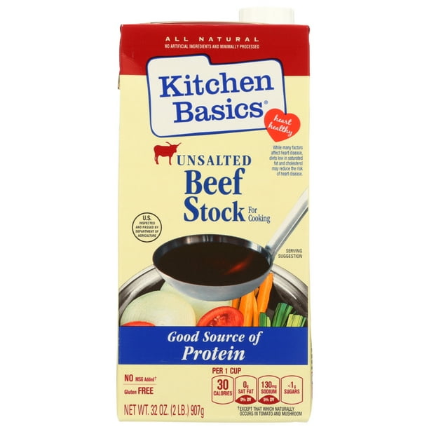 Kitchen Basics Stock Beef Unsalted, 32 Fl Oz