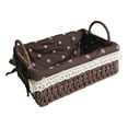 thumbnail image 1 of GROWTH TANK Polyvalent en Rotin Panier de Rangement Décoration Maison Jouets Snacks Stockage Brun B, 1 of 9
