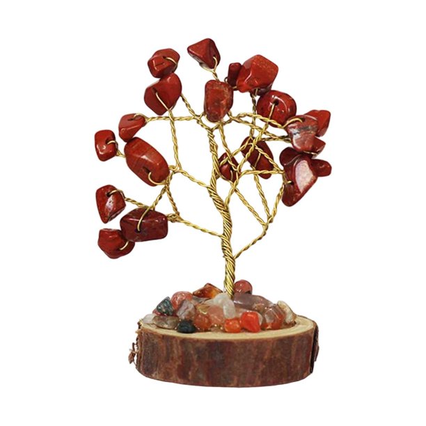 Exquisita escultura de cristal de la vida sobre base sólida. Adorno de escritorio zen inspirador para el hogar.