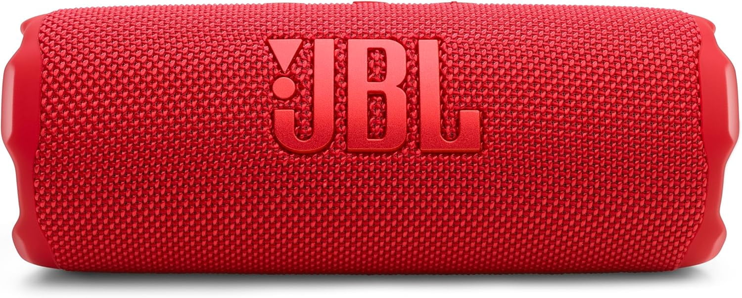 Open Box JBL Flip 7 - Portable waterproof and drop-proof speaker, Bold JBL Pro Sound with AI Sound Boost, 16Hrs of Playtime, and PushLock system with interchangeable accessories (Red)