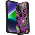 thumbnail image 1 of Compatible with iPhone 14 Pro Phone Case, Psychedelic-Trippy-Alien-Art-Visuals-Colours24 Case Men Women, Flexible Silicone Shockproof Case for iPhone 14 Pro, 1 of 1