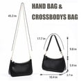 thumbnail image 3 of Bolso Clutch Tote VODIU 2 Correas Extraíbles Color Blanco y Negro, 3 of 7