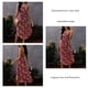 thumbnail image 4 of Vestido largo con estampado floral poliéster resistente a las arrugas correas ajustables transpirables vestido de verano sin tirantes dobladillo alto y bajo para mujeres y ANGGREK  Otros, 4 of 6
