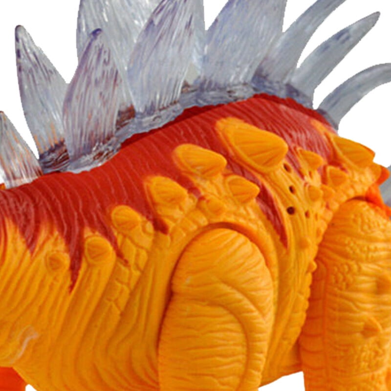 PlayWorld Prehistoric Past Stegosaurus Dinosaur With Lights And Sounds - Orange