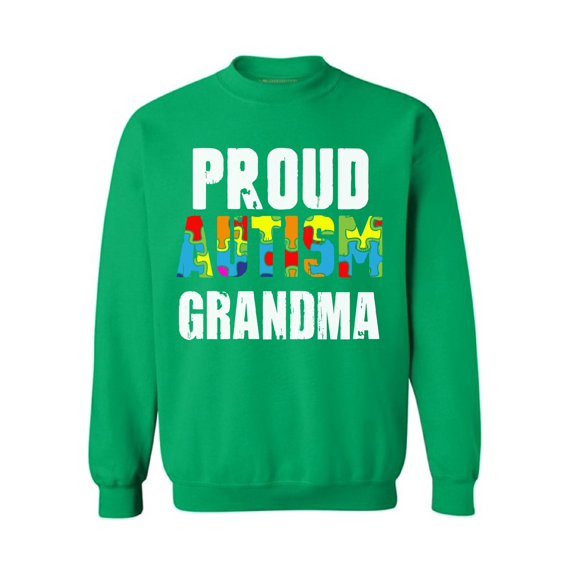 Awkward Styles Proud Autism Grandma Sweatshirt Autism Awareness Sweater Family Autism Sweatshirt Autism Gifts for Her Autism Sweater for Grandma Autism Support Sweatshirt Autism Grandma Sweater