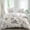 Cream, variant on Vintage Elk Fox Set of 4 Bedding Quilt Covers, Rustic Black White Simple Drawn Grass 4-Piece Bed Sheet Set with Extra Soft Bed Sheets Quilt Cover Pillowcase, Queen