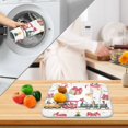 thumbnail image 3 of Yayeee Dish Drying Mat for Kitchen Counter 16" x 18" Microfiber Super Absorbent Coffee Decorative Pad, Christmas Penguin, 3 of 9