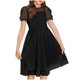 thumbnail image 3 of Vestido Largo Casual Vestido Casual de Polka de Moda para Niños con Falda de la Princesa de Manga Corta de Malla Y Falda de Gasa de Malla Vestido de la Princesa Del Bebé, 3 of 6