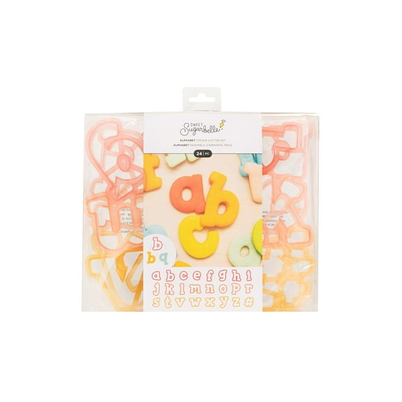 AMC Sugarbelle Cookie Cutter Set Alphabet 24pc