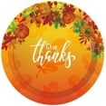 thumbnail image 4 of Autumn Thanksgiving Maple Leaf Paper Plates Party Supplie Plates and Napkins Birthday Disposable Tableware Set Party Dinnerware Serves 8 Guests for Plates  Napkins  Cups 68PCS, 4 of 7