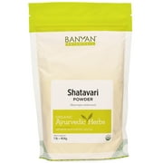 Banyan Botanicals Organic Shatavari Powder – Asparagus racemosus – Ayurvedic Herb for Vata & Pitta, Balanced Female Hormones, Energy, Vitality & More* – 1lb. ­– Non-GMO Sustainably Sourced Vegan