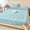Aqua, Blue, variant on Full Size Fitted Sheet Set - Beige Retro 3 Piece Bedding Sets 16" Deep Pocket Fitted Sheet with 2 Pillowcases, Farmhouse Geometric Vertical Stripes Modern Brushed Microfiber Hotel Luxury Bed Sheets