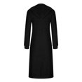 thumbnail image 5 of Patlollav Women Coats,Ladies Casual Long Sleeve Loose Fashion Pocket Zipper Solid Hooded Coat, 5 of 6