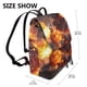 thumbnail image 2 of Disketp Western Fire Cowboy Mochila de Cuero para Mujer, Bolso de Espalda Antirrobo con Estilo para Viaje, Trabajo y Uso Diario, 2 of 4