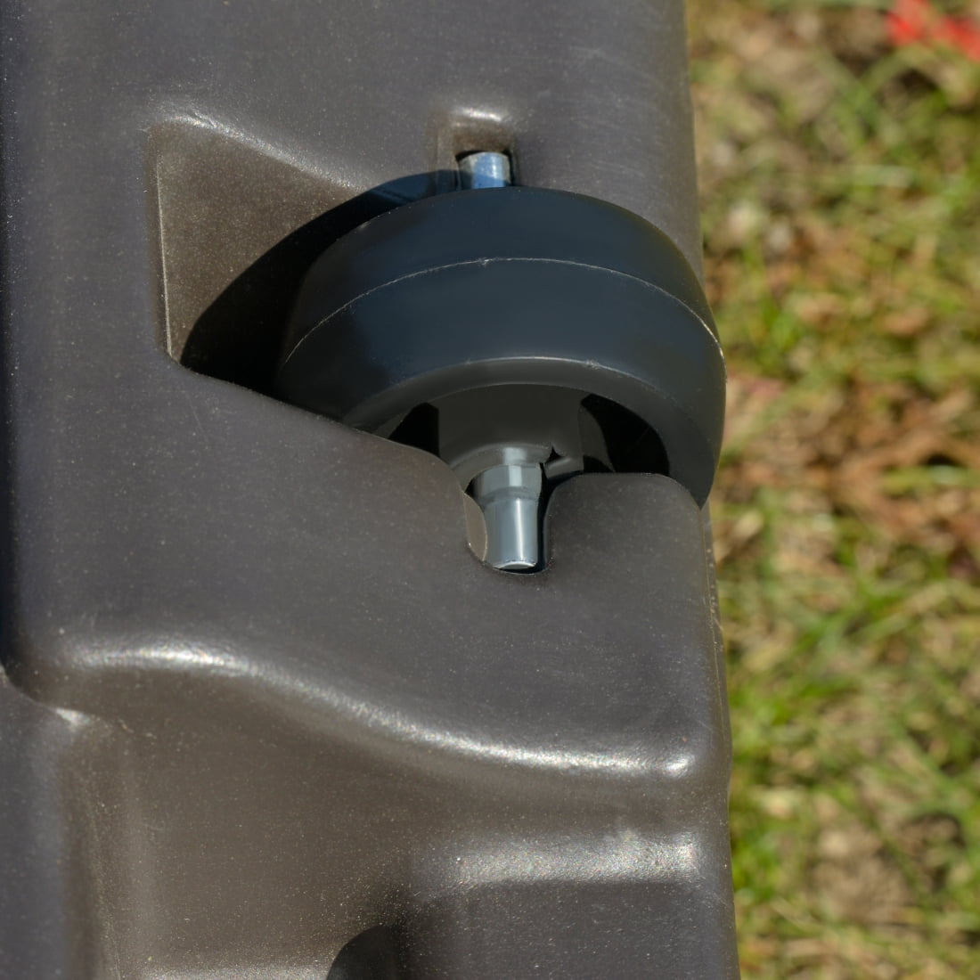 Heavy Duty Cantilever Umbrella Base with Wheels for Easy Moving, 330 lb Sand or 249 lb Water Weight Capacity, Square Patio Umbrella Stand for Outdoor Garden and Backyard