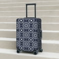 thumbnail image 6 of Rateoe Geometry Flower Printed Luggage Cover, Suitcase Protector Fits 18-32 Inch Luggage-Large, 6 of 7