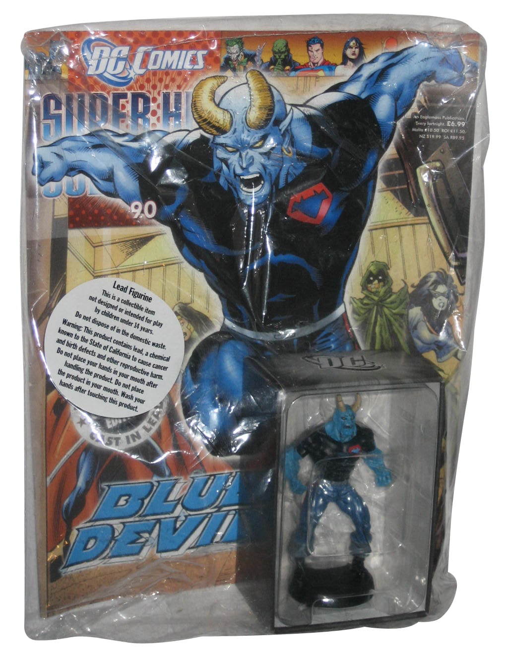 MAGAZINE DC COMICS SUPER HERO COLLECTION ISSUE 90 BLUE DEVIL EAGLEMOSS FIGURE