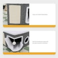 thumbnail image 6 of Hvmvliv Cat House Covered Cat Bed with Plush Balls Cats Play Sleeping Winter Warm Thicken Large Cat Beds for Indoor Cat Gray, 15.7x15.7 in, 6 of 6