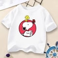 thumbnail image 5 of Camiseta de Snoopy para niña, ropa de dibujos animados para niño, Tops de manga corta para bebé, camisetas suaves Kawaii, ropa para niño, regalo, 5 of 5