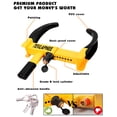 thumbnail image 4 of Wheel Lock Tevlaphee Universal Heavy Duty Security, rojo y amarillo, 4 of 6