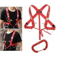 thumbnail image 1 of Arnés de escalada Cola Arnés de medio cuerpo Actualización roja con clip, 1 of 8