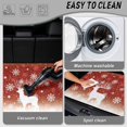 thumbnail image 5 of Bulopur Glitter Reindeer Car Trunk Mat 29" x 39", Gradient Red Snowflake Silhouette Cargo Liner, Waterproof Non-Slip Rear Cargo Mat for Xmas Decor, 5 of 7