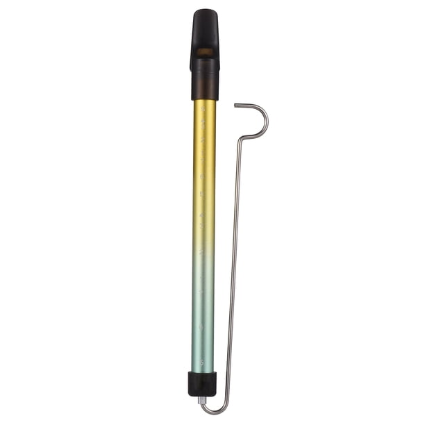 Silbidos Flauta deslizante de escala de silbato de metal con varilla deslizante de acero Juguete de instrumento musical para niños Flauta Kazoo para juegos de padres e hijos Favores de fiesta para niñ Tomshoo Silbidos