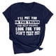 thumbnail image 1 of Tops de verano Regalos para hombre y mujer Camiseta de verano con estampado de letras Blusa de manga corta Pompotops  hfajkhk134465, 1 of 7