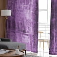 thumbnail image 4 of Purple Semi Sheer Curtains 96 Inch Length 2 Panels Set, Retro Oil Painting Modern Abstract Art Aesthetics Sheer Kitchen Curtain Privacy Voile Window Curtain for Living Room Bedroom Rod Pocket Drapes, 4 of 7