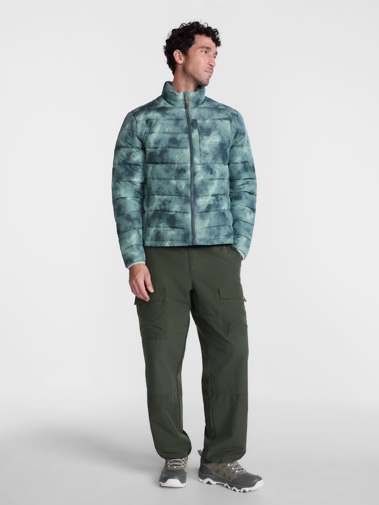 Ozark Trail Men's and Big Men's Puffer Jacket, Sizes S-4XB