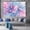 Pink, variant on Mudket Framed Abstract Floral Canvas Wall Art Pastel Pink Blue Marble Effect Prints Wall Decor Modern Canvas Print Ready to Hang for Bedroom Living Room Romantic Decor - 12"L x 8"W
