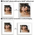 thumbnail image 5 of Americanflat 16x20 Picture Frame with Polished Plexiglass with 11x14 Mat 2 Pack Display Photo Galleria - White, 5 of 8