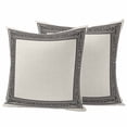 thumbnail image 2 of Pack of 2 Outdoor Pillow Covers 20x20 Inch Waterproof Black Cream Greek Key Throw Pillow Covers,Decorative Couch Pillow Shams Protectors Geometric Greece Ancient Rustic Patio Cushion Pillowcases, 2 of 8