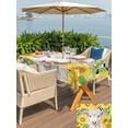thumbnail image 5 of Outdoor Tablecloth with Umbrella Hole for Patio/Picnic/Party/Camping, Farmhouse Sunflowers Waterproof Table Cloth Rectangle Table Cover Washable, Country Cow Black Plaid Checkered (60"x 120"), 5 of 8