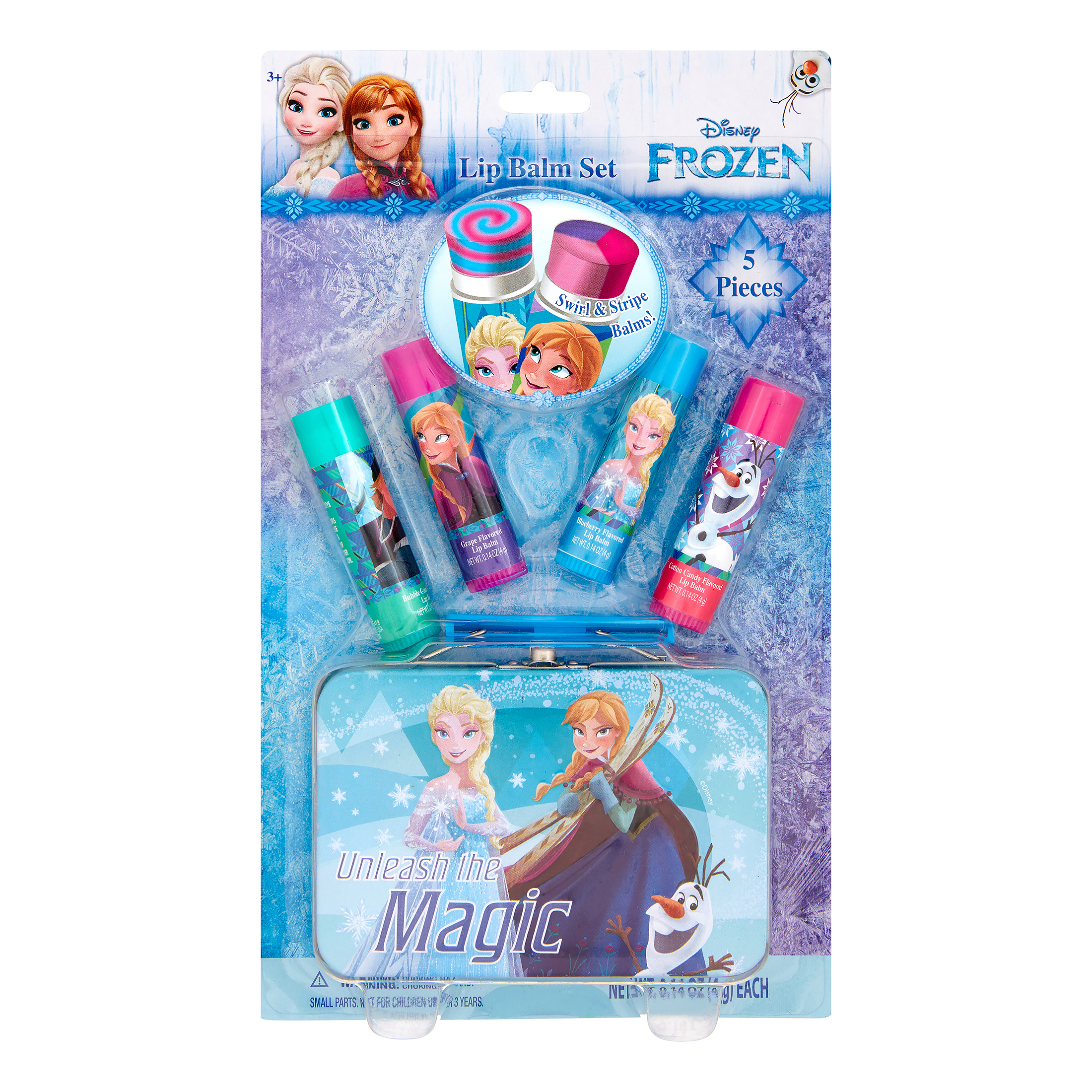 Disney Frozen Lip Balm Gift Set with Metal Tin, 5 Pieces ($9.99 Value) - image 3 of 4
