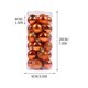 thumbnail image 3 of Bolas De Decoración Navideña Juego de 24 bolas de plástico para árbol de Navidad de 40 mm para colgar JASKFLY, 3 of 9