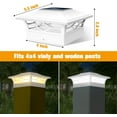 thumbnail image 2 of Fence Post Lights, 4x4 Cap for Vinyl Deck Outdoor, Warm/Cool White, Waterproof Decorative Garden Pathway, 2 of 5