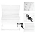 thumbnail image 3 of Suggestion Box Ballot Box Clear Acrylic Box Donation Box For Fundraising, 3 of 9