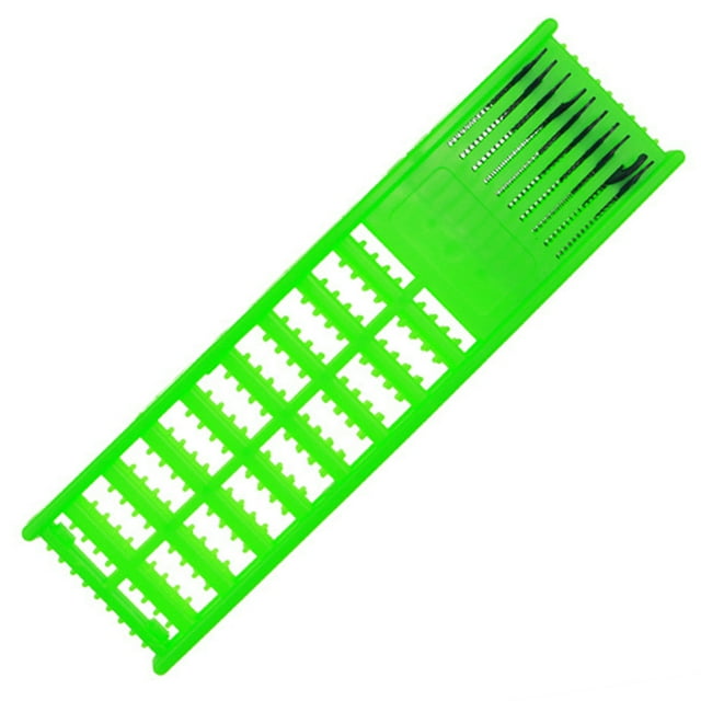 Trayknick Plastic Rig Winding Board Large Capacity Solid Anti-deformation Snelled Rig Holder Fishing Accessory