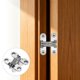 thumbnail image 5 of Uxcell 4 Paquete de Bisagras de Puerta de Armario Ocultas, 1.65" x 0.49" Bisagra Cruzada Concebida de 180 Grados para Caja de Madera Puerta Invisible, Plata, 5 of 6