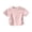 Pink, variant on BFHHYA Girls Short Sleeve Shirts Ruched Side Crew Neck T-Shirts Solid Color Summer Basic Tops for Girls 1-11 Years