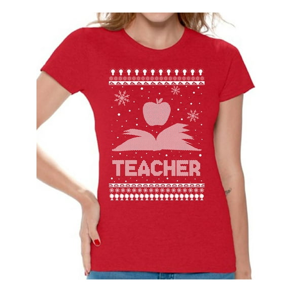 Awkward Styles Christmas Shirts for Women Xmas Teacher T-Shirt