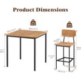 Bifanuo Dining Table Set for 4, Kitchen Table and Chairs for 4 Dining ...
