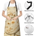 thumbnail image 6 of Cauagu Taco Tortillas Aprons with Pockets,Waterproof Apron for Women,Kitchen Cooking Apron Adjustable Bib Aprons Chef Apron for Cooking,Drawing,Crafting, 6 of 8